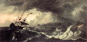BACKHUYSEN, Ludolf Ships Running Aground in a Storm  hh Spain oil painting artist